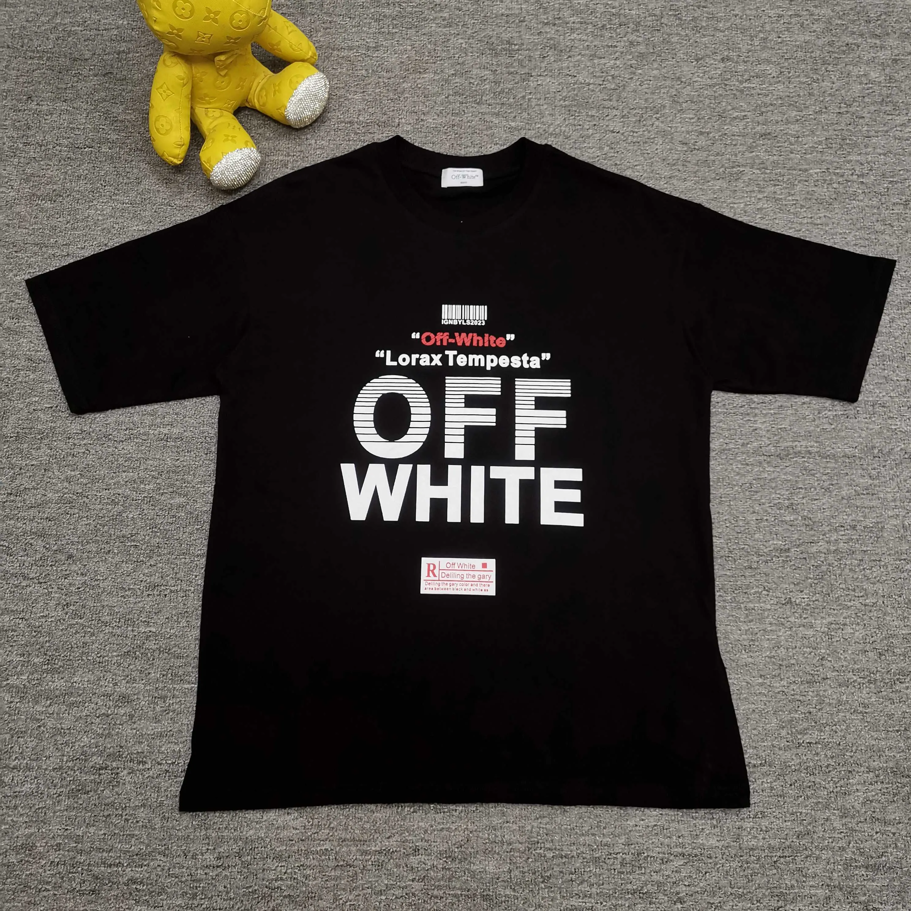 off white new back arrow graffiti loose version short-sleeved T-shirt Size: S M L XL Color: Black White Green P240